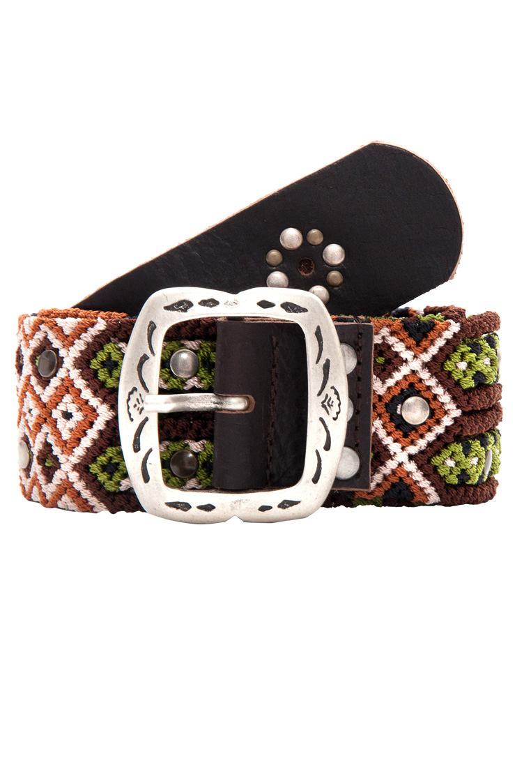 Geknoteter Ethno Gürtel Puebla Green Geknoteter Ethno Gürtel Puebla Green