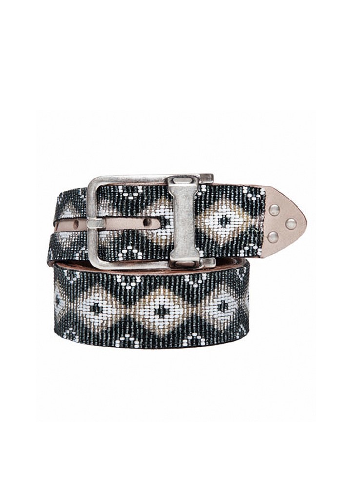 Ethno Perlengürtel Navajo Silver